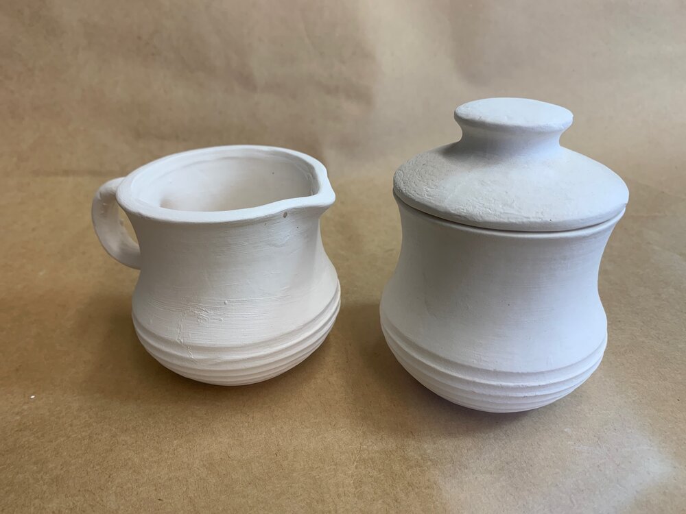 Creamer and Sugar Container with Lid — FAMILY TREE POTTERY