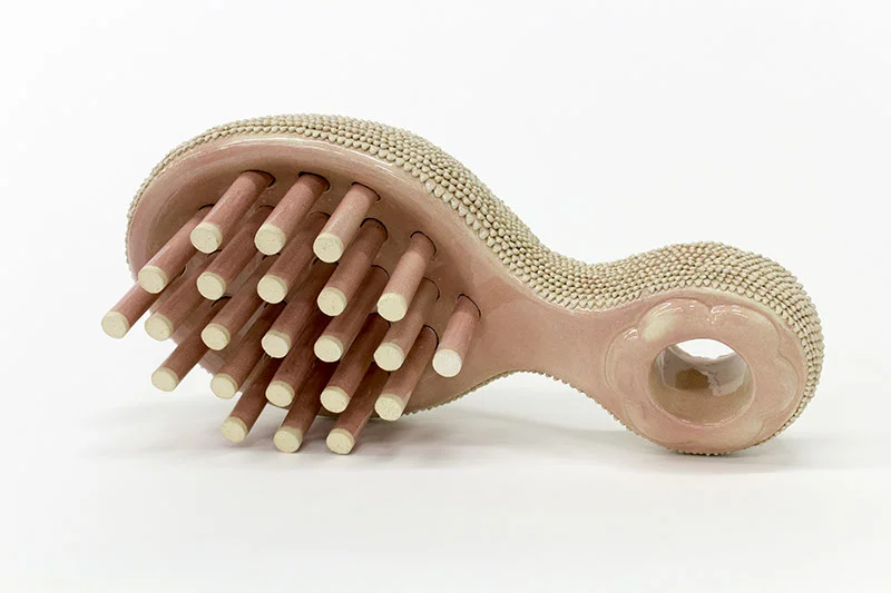 HIR Brush (Medusa), stoneware, cone 6, 20 x 10 x 7 inches, 2016