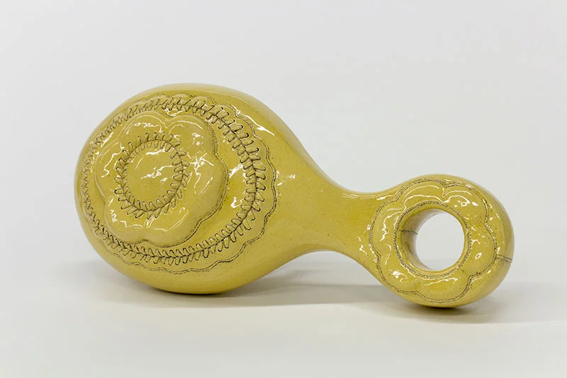 HIR Brush (Stitch), stoneware, cone 6, 20 x 10 x 7 inches, 2016