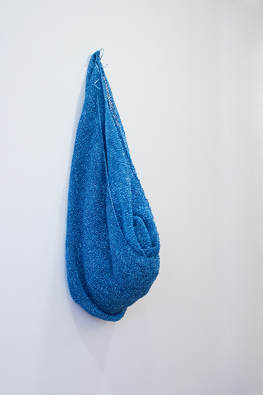 Ribbon #2 (blue) curling ribbon, dimensions vary (actual size 108 x 108 inches), 2008