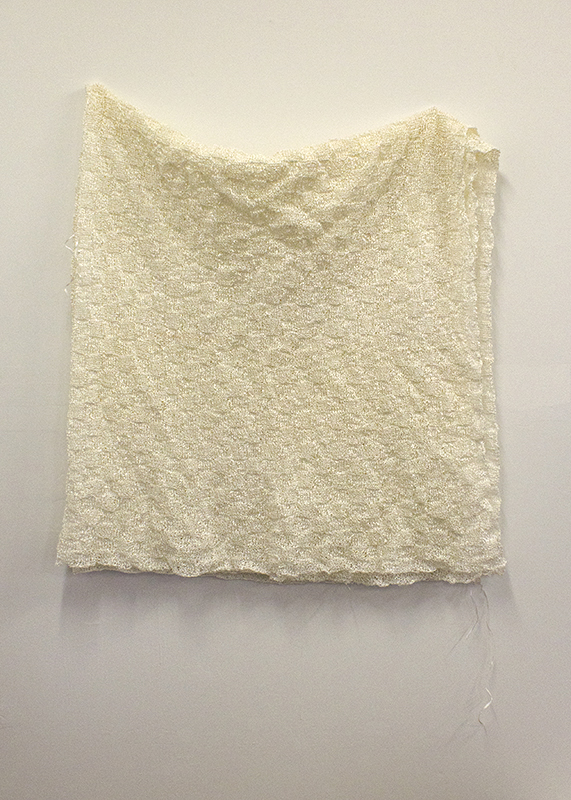 Ribbon #4 (white) curling ribbon, dimensions vary (actual size 108 x 108 inches), 2009