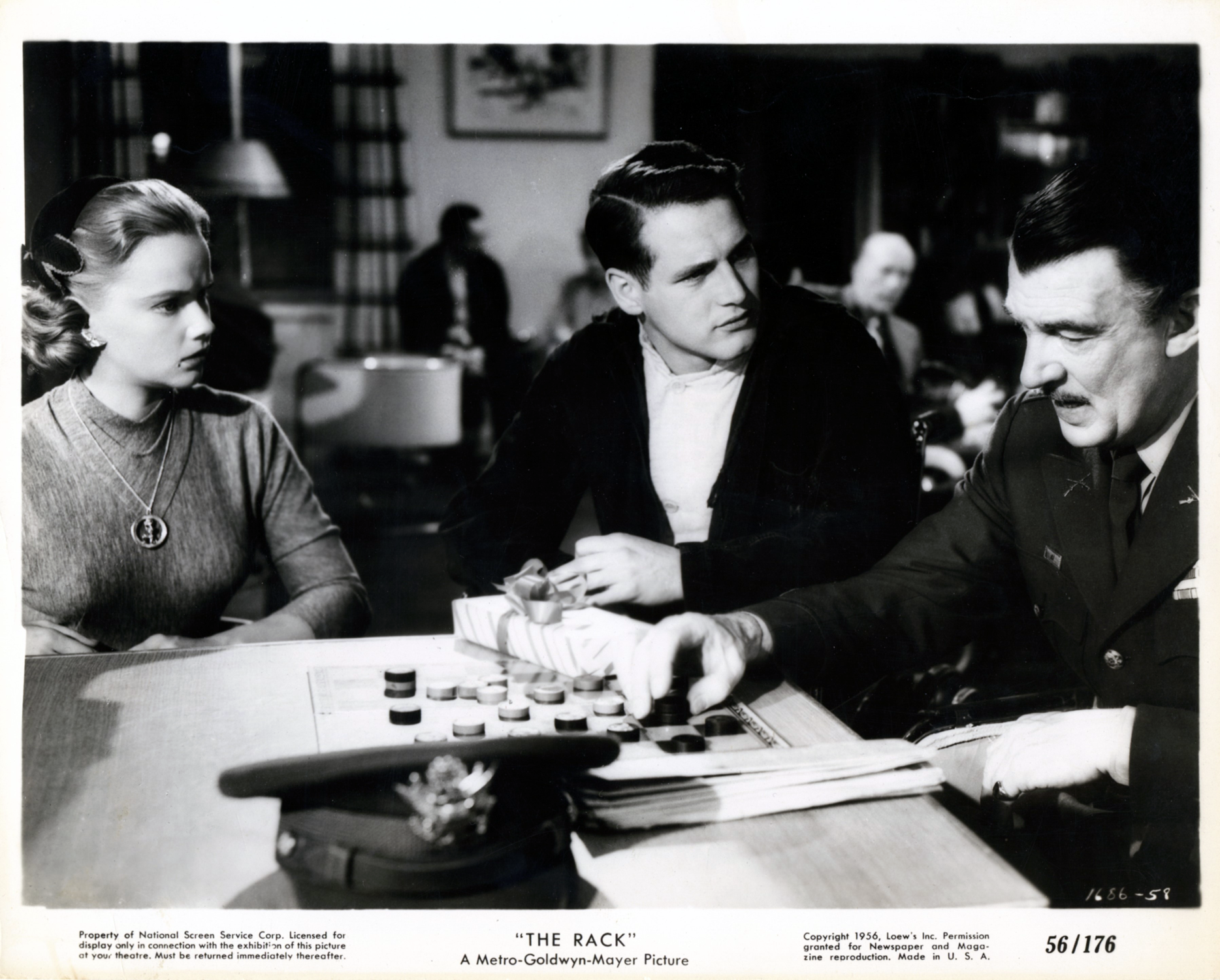  Anne Francis, Paul Newman, and Walter Pigeon 