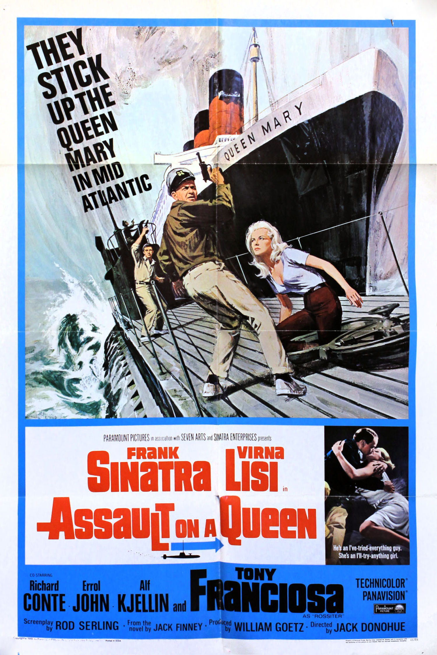  3-sheet movie poster for  Assault on a Queen  
