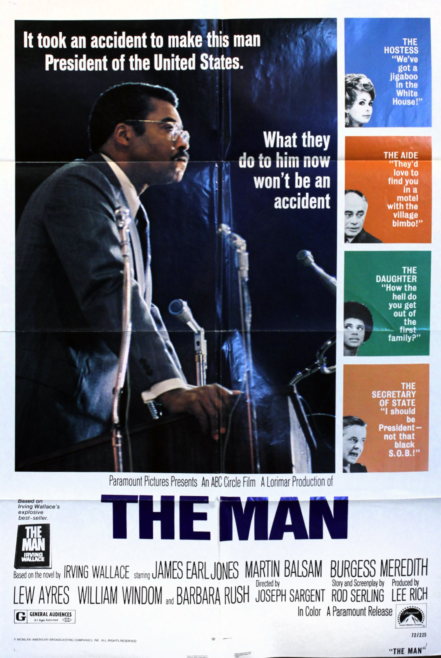  3-sheet poster for  The Man  
