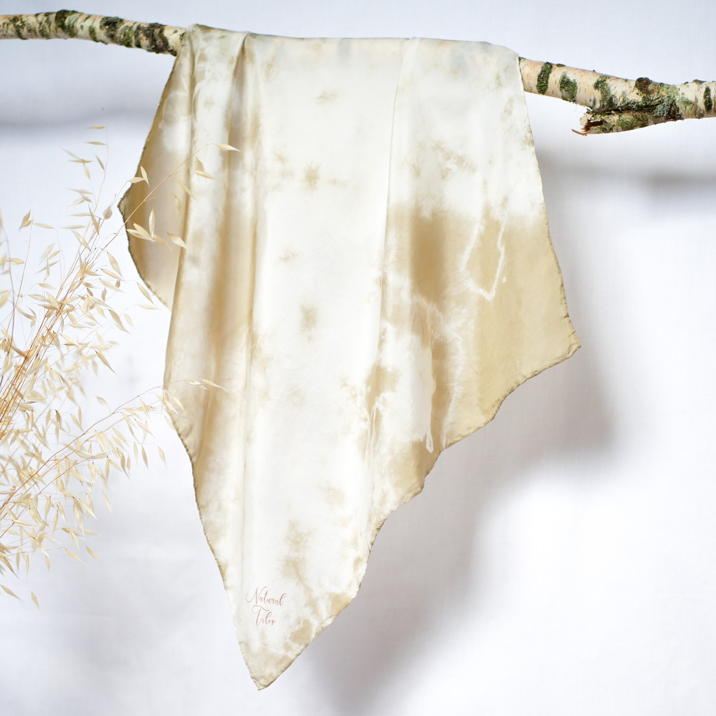 Carré de soie Green marble