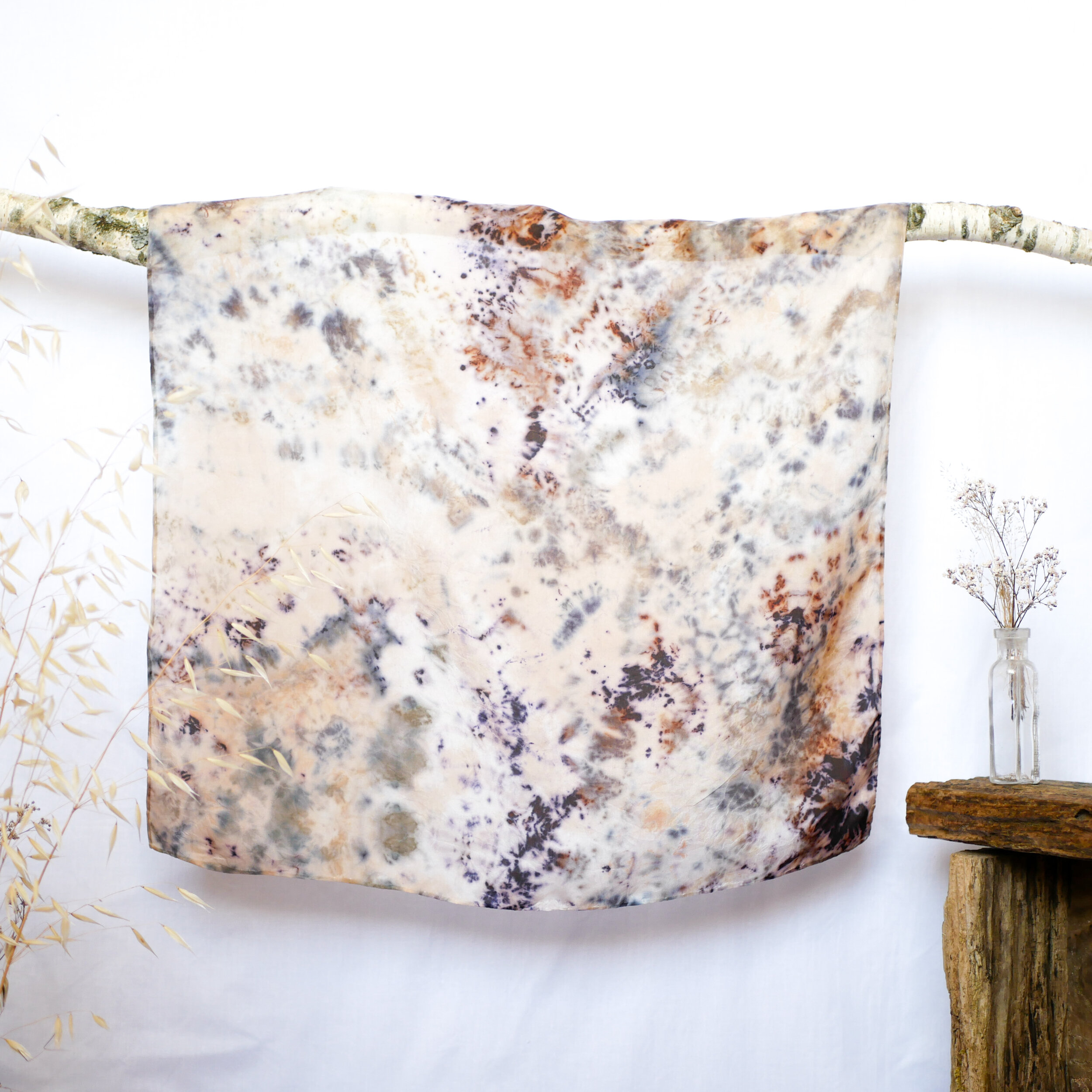 Carré de soie Mineral