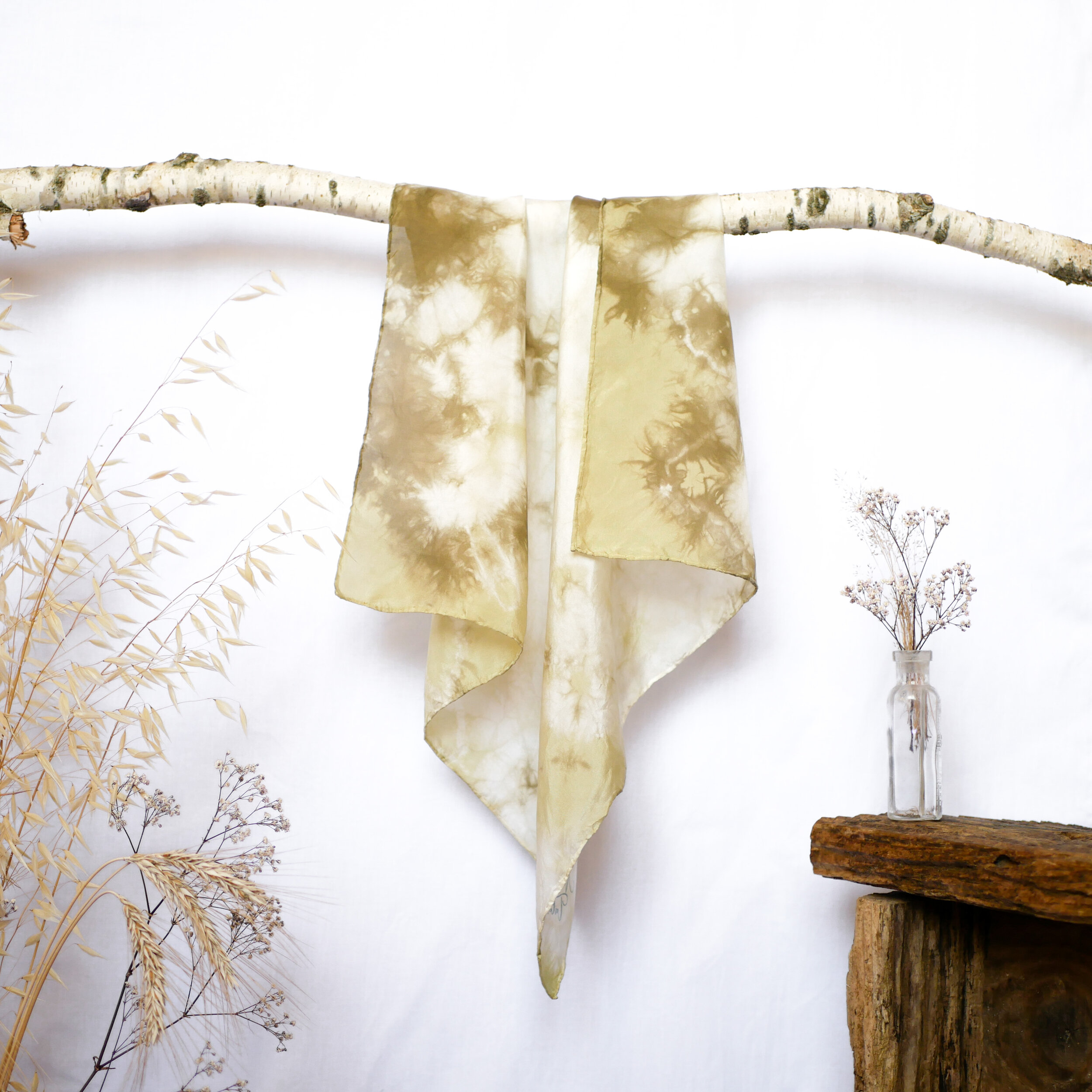 Carré de soie Sweet greens