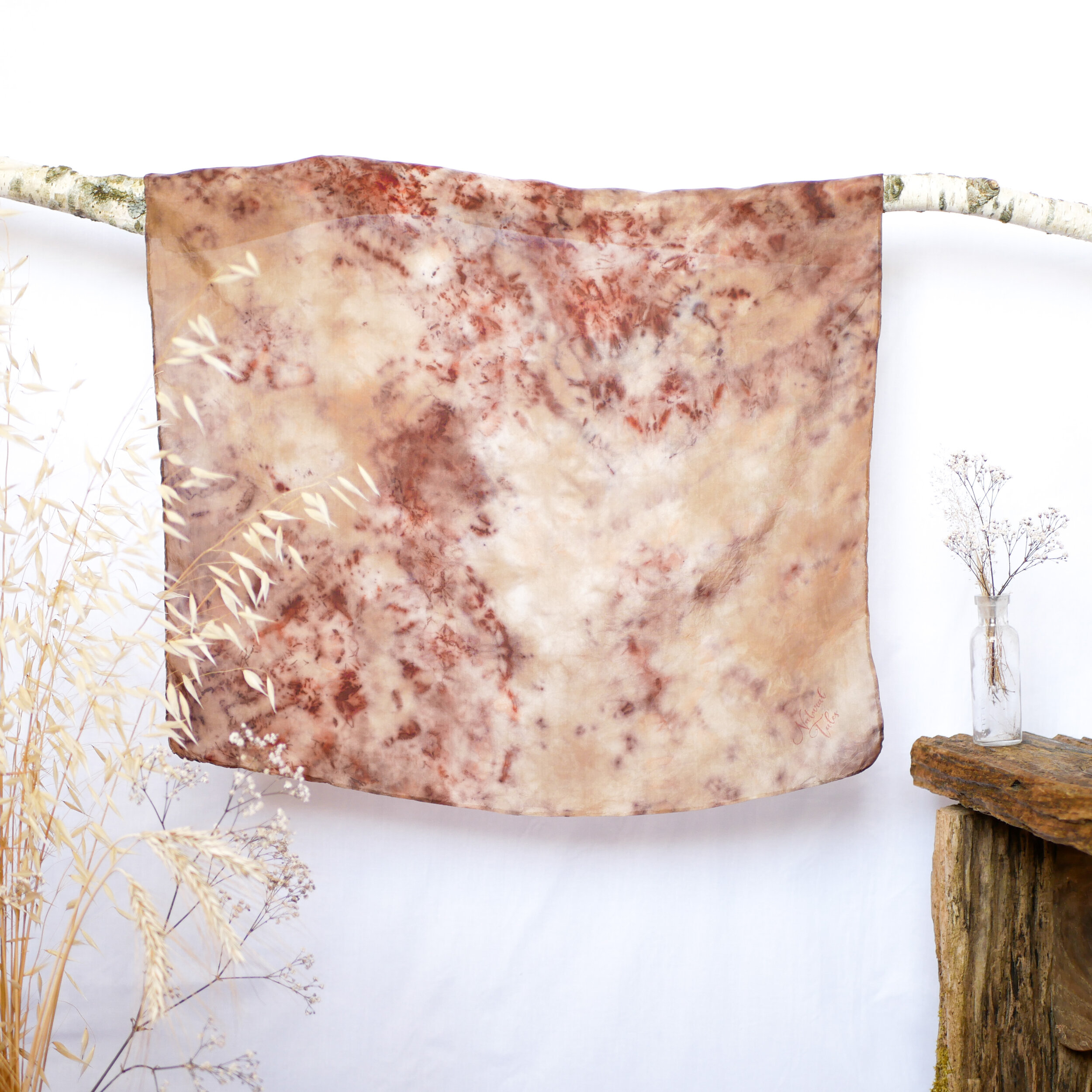 Carré de soie Terre rouge