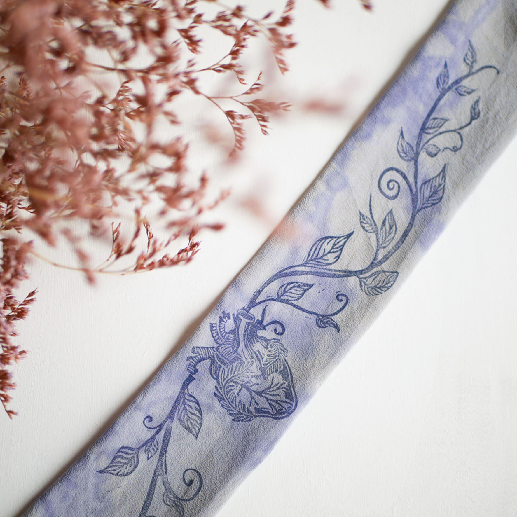 Bracelet en soie Coeur Sauvage bleu