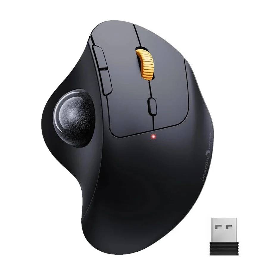 Ergonomic Wireless Trackball Mouse for Stock Trading