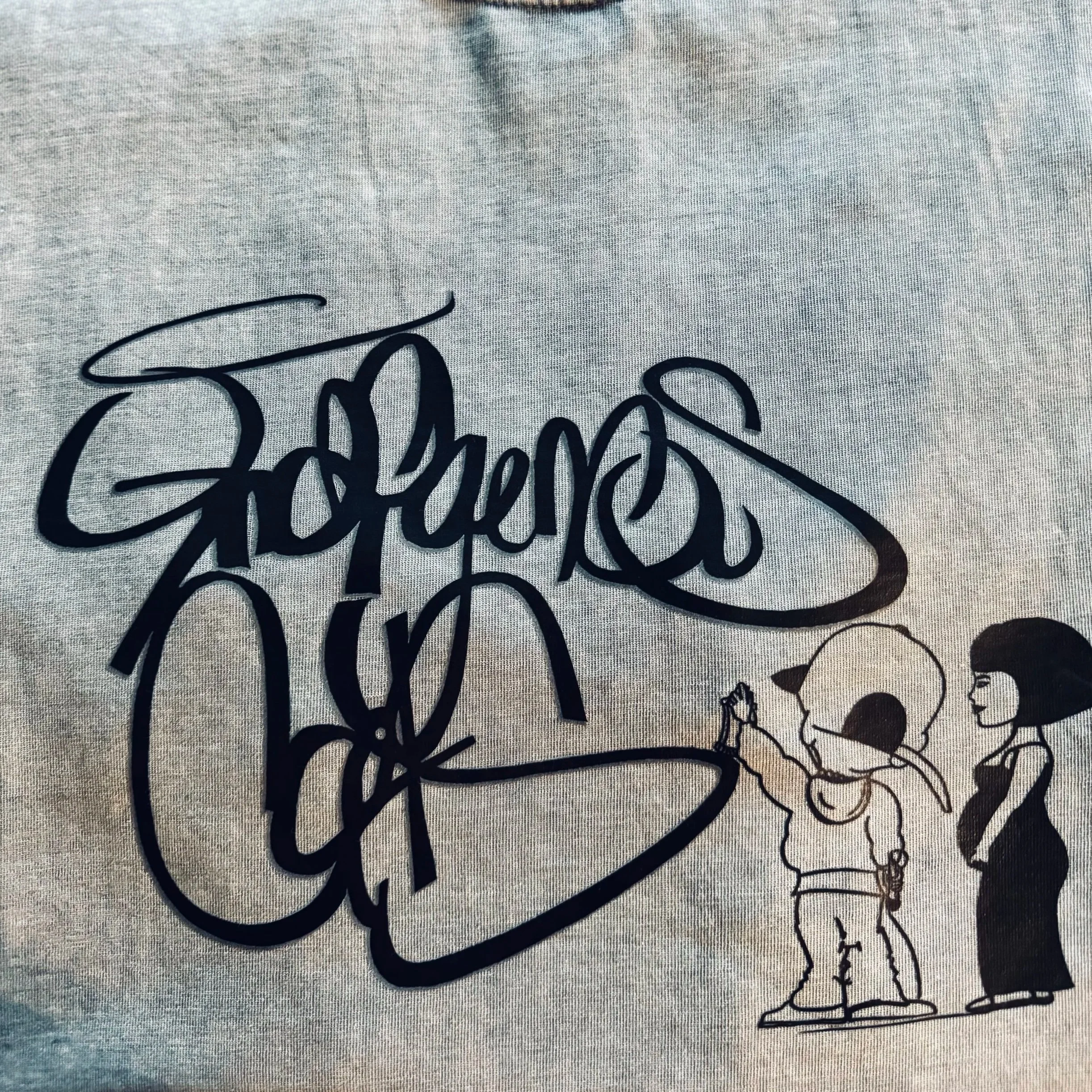 Indigenous Cats Tag (ft. Baby Bump) Gray Acid T- SHIRT