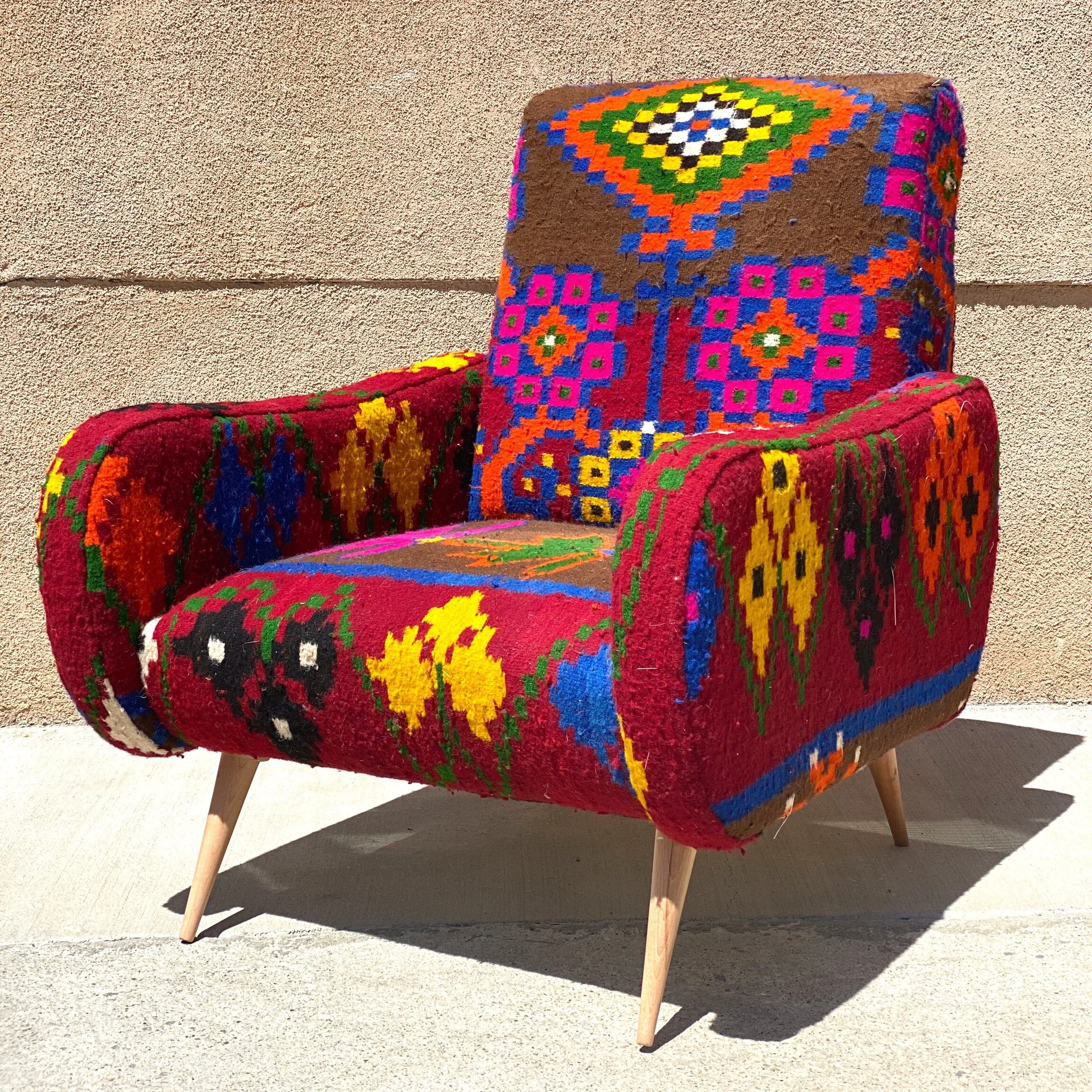 colorful armchair