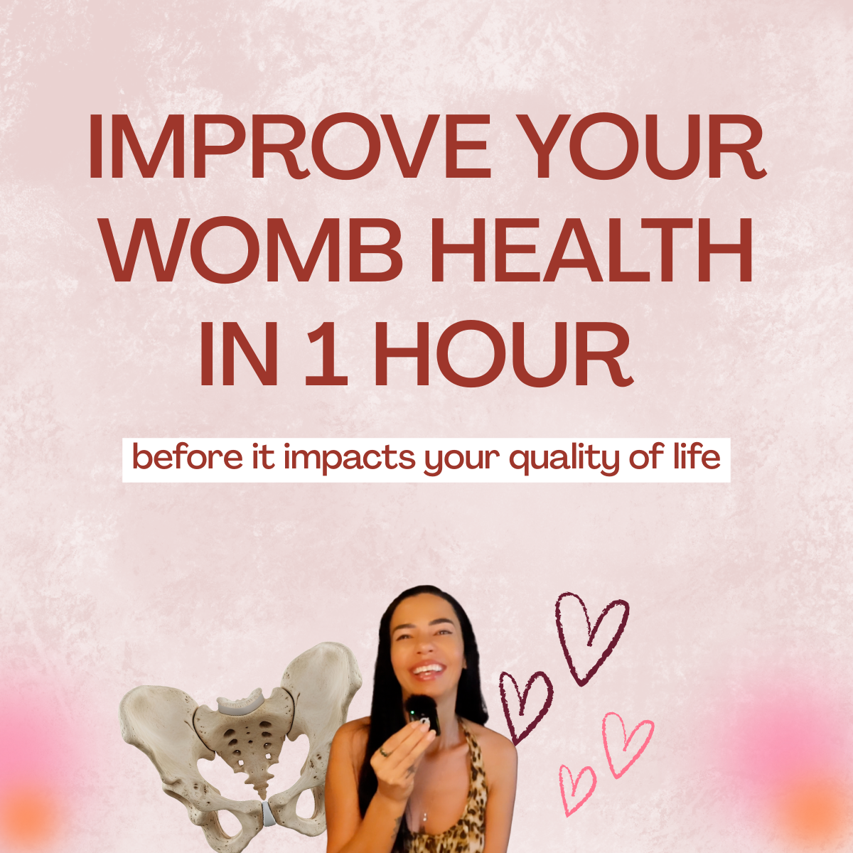 Improve your pelvic health in one hour. For reproductive health, pcos, endometriosis, pelvic pain, period pain. Yoga therapy and holistic healing for women