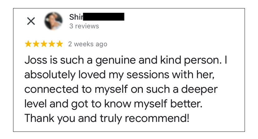 testimonial for somatic therapy and yoga therapy for women