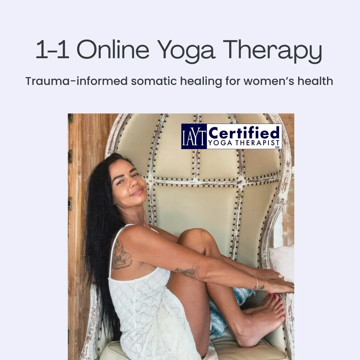 1-1 yoga therapy for women's health, somatic healing online