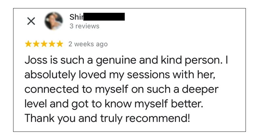 client testimonial for online yoga therapy for women