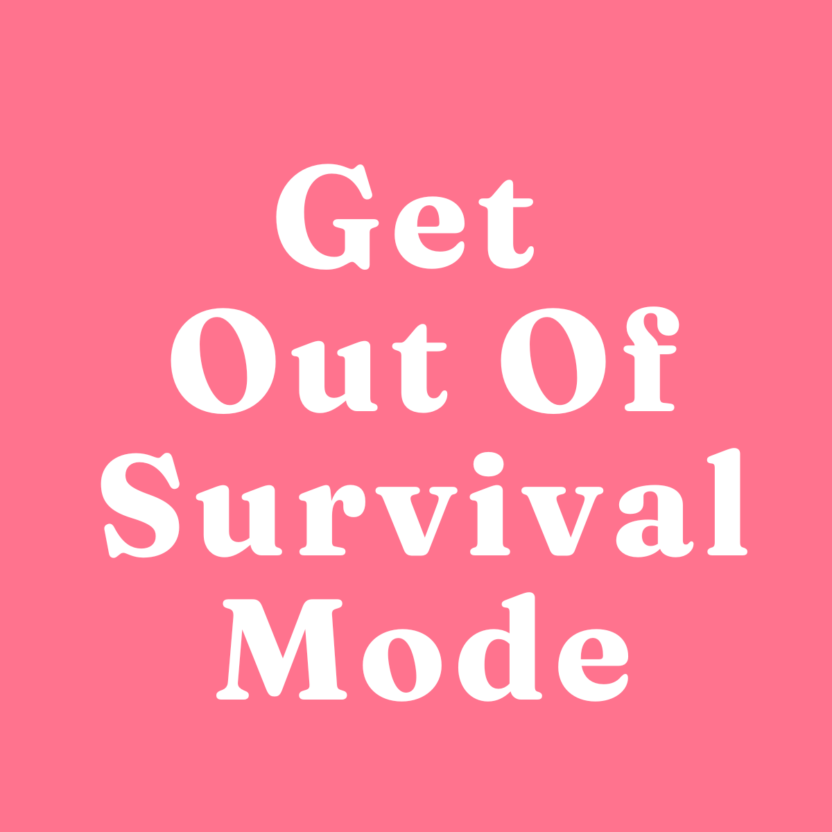Get out of survival mode, free holistic guide for the nervous system