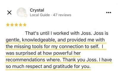 client testimonial for online yoga therapy for women