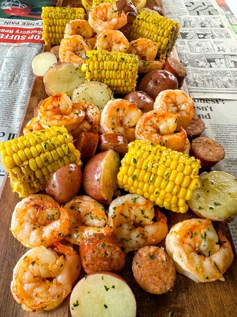 boiled shrimp with corn and pot .jpg