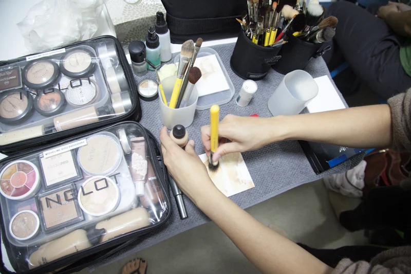 Micheline Siou on hair and makeup.