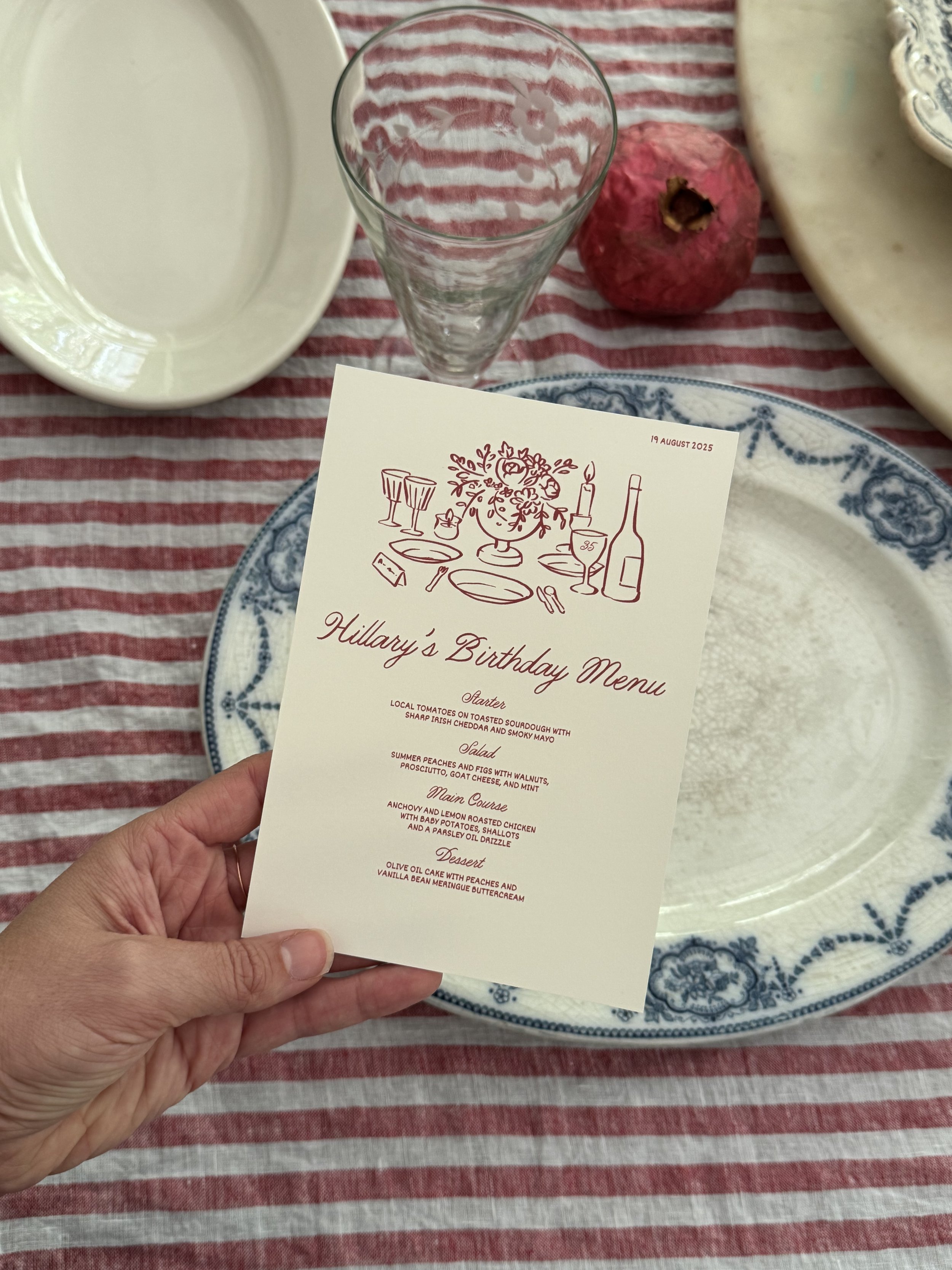 Birthday Menu | Still Thinking About This Meal