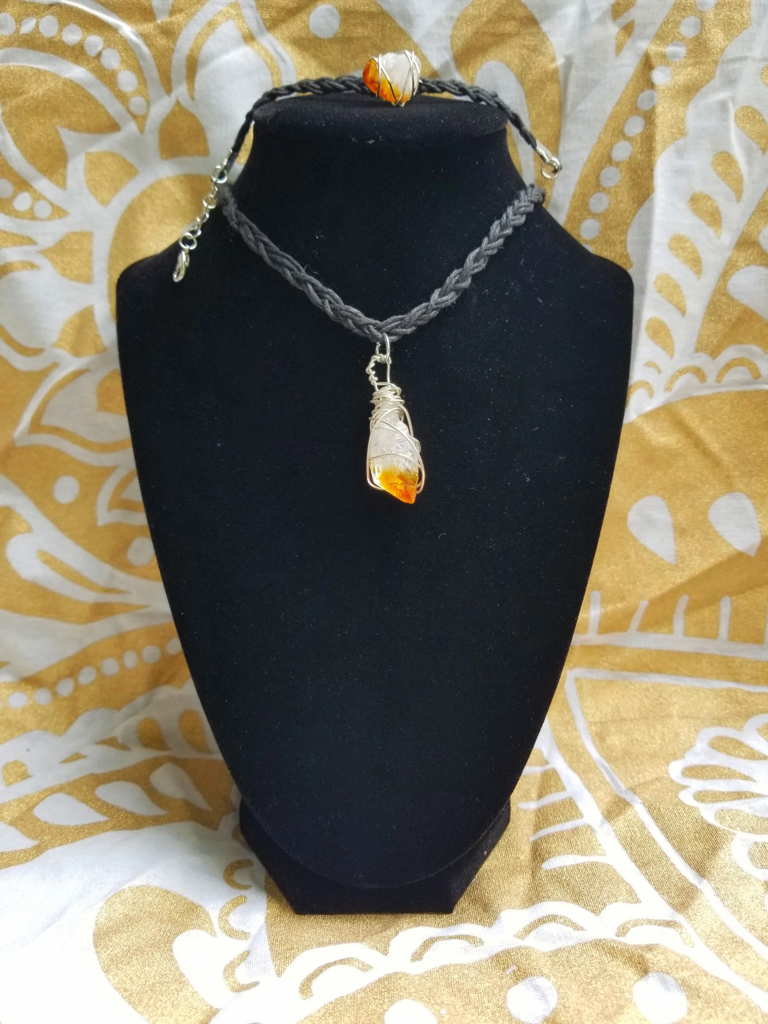 "Bright Future" Citrine x Silver Choker 