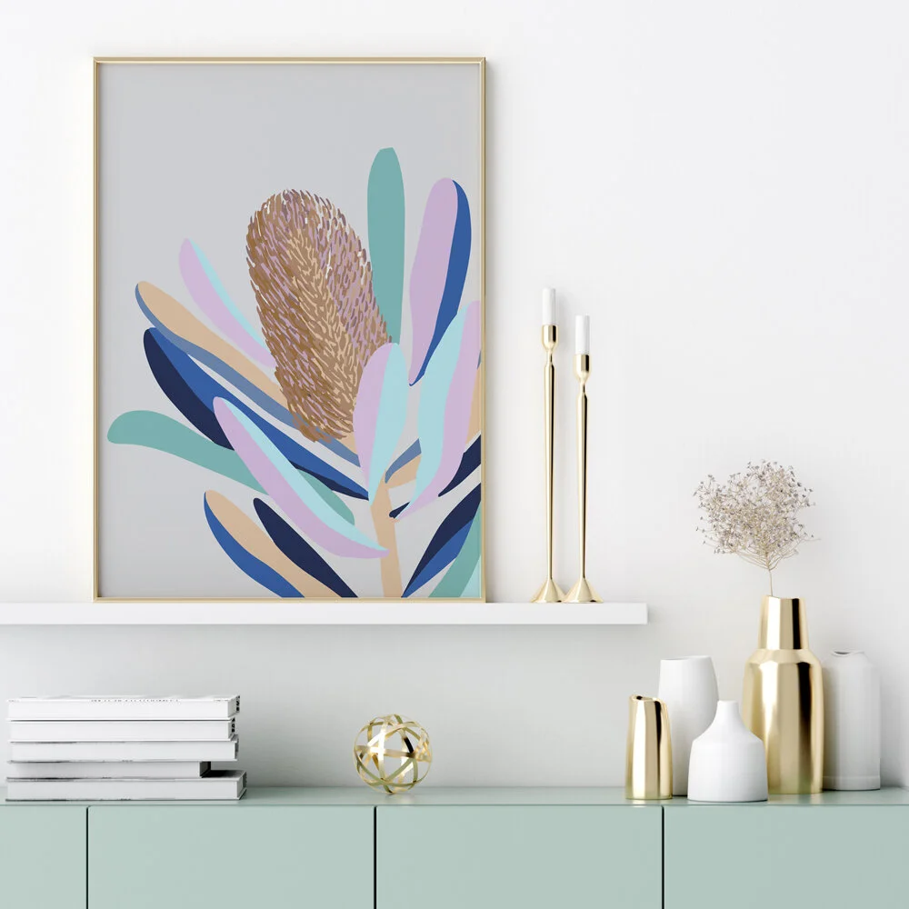 Cropped Banksia Wall Art