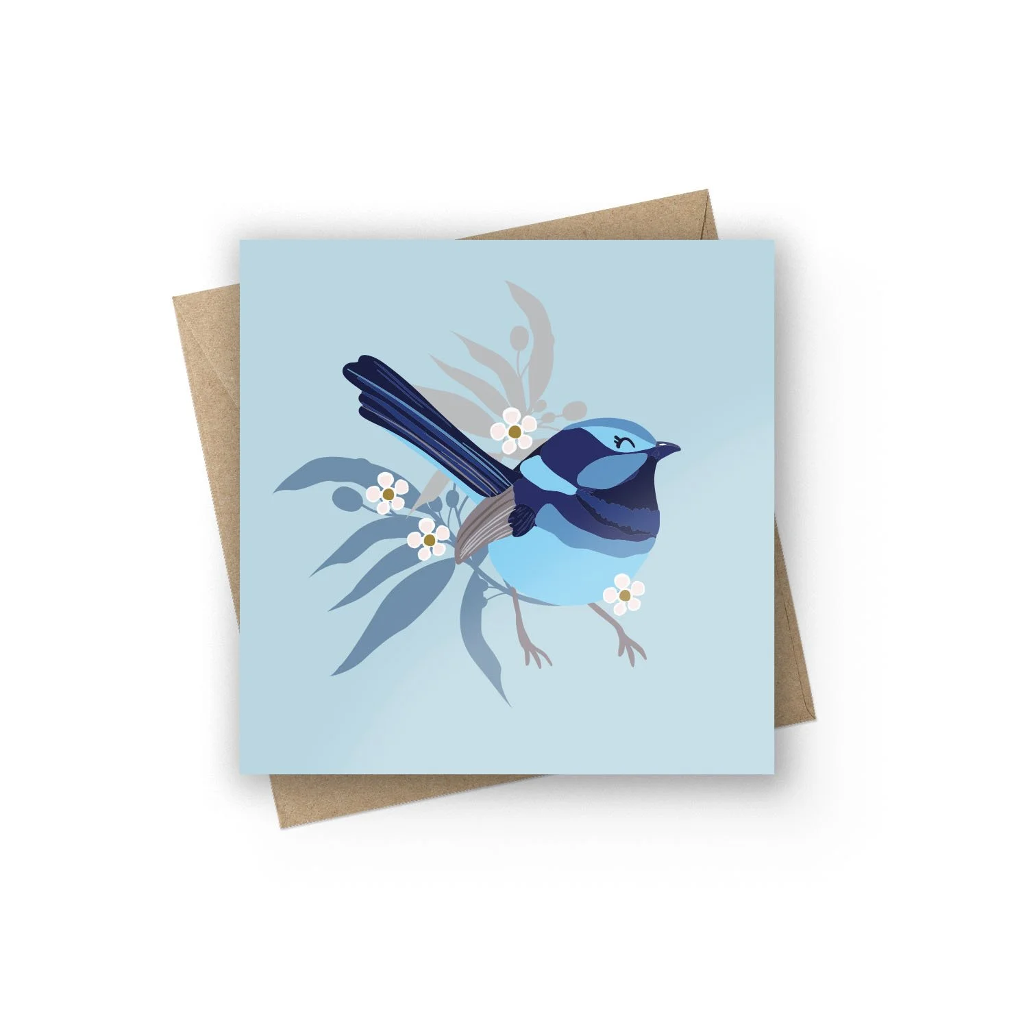 Fairy Wren Greeting Card white.jpg