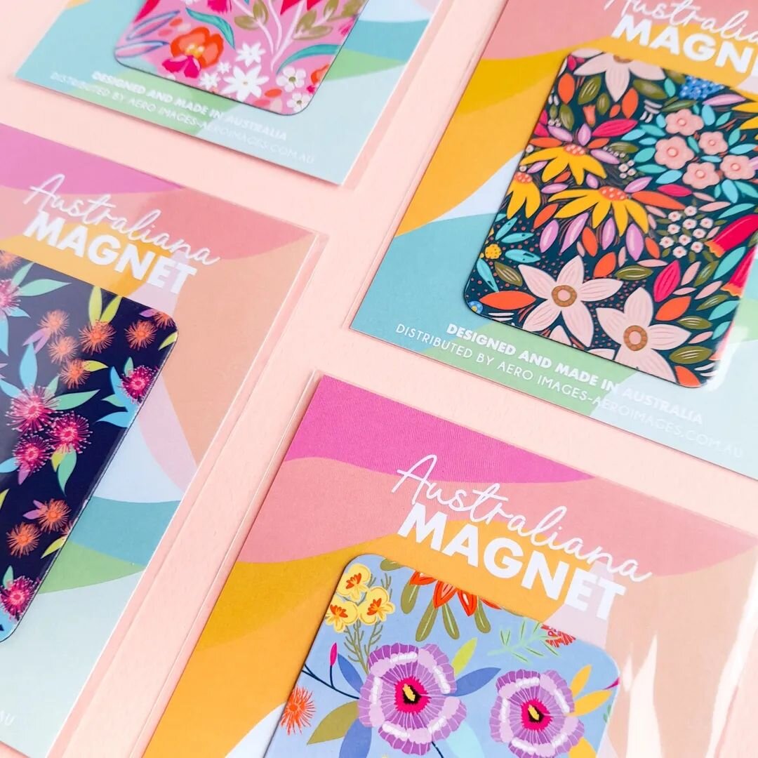 I love how bright and colourful these Australian floral pattern magnets turned out! 😊

Available for wholesale through @aeroimagesgreetingcards
.
.
.
#australiangifts #australianamagnet #australianmade #Australianfloralgifts