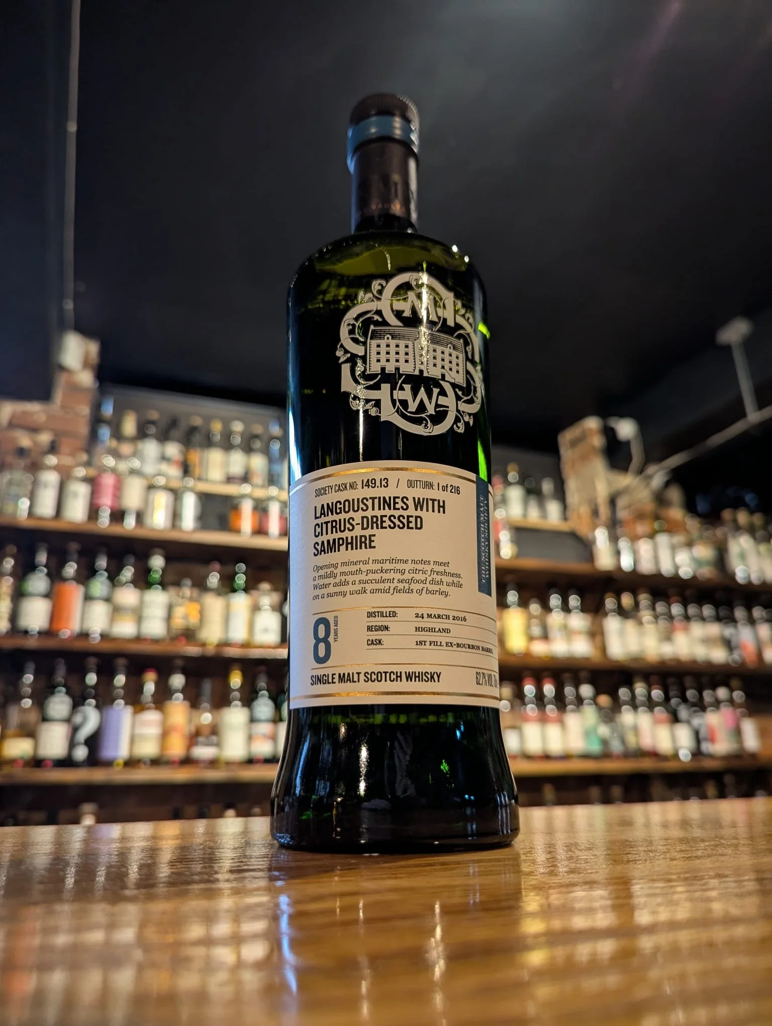 149.13 "Langoustines with Citrus-Dressed Samphire" 8 Year Old - SMWS