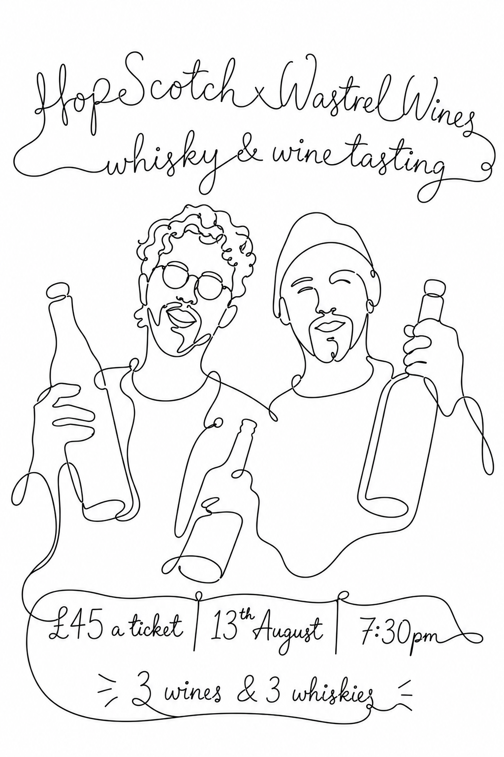 HopScotch x Wastrel - Whisky & Natural Wine Tasting (Thursday 13th August at 7:30pm)