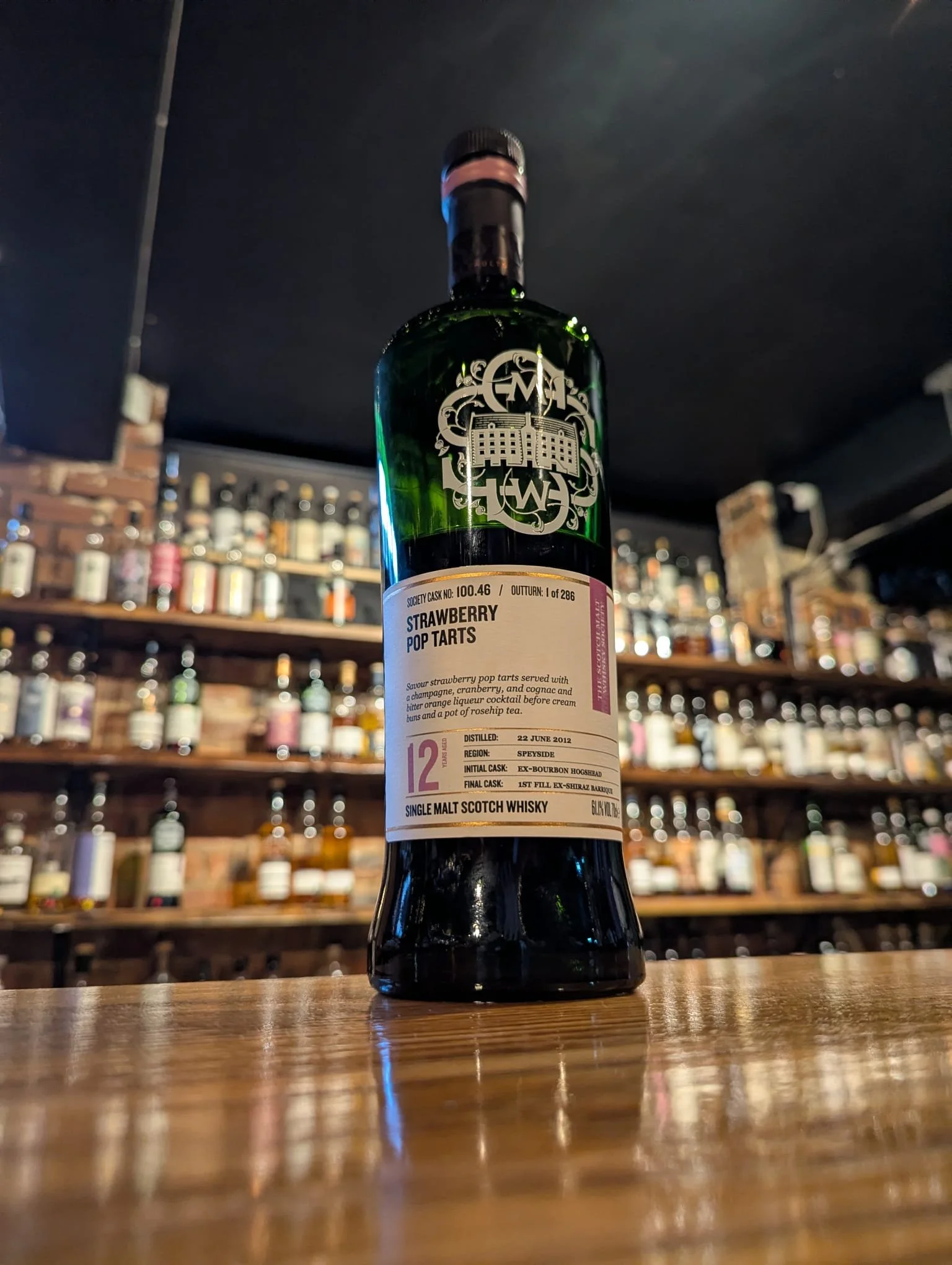 100.46 "Strawberry Pop Tarts" 12 Year Old, 2012 Vintage - SMWS