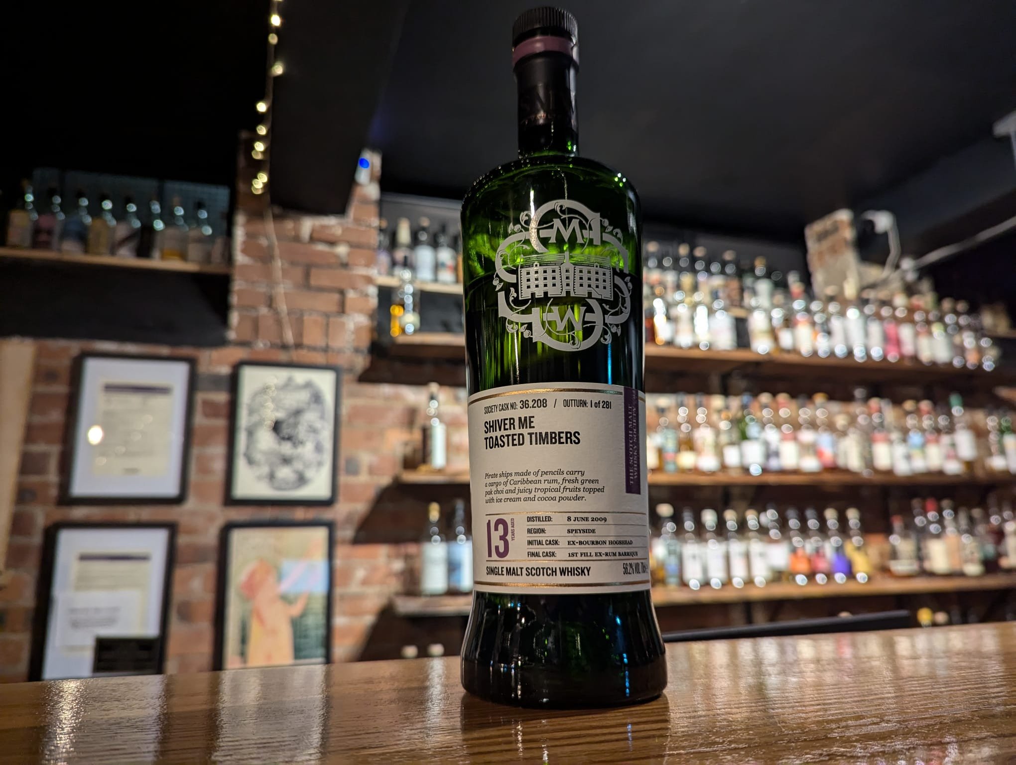 36.208 "Shiver me Toasted Timbers" 13 Year Old - SMWS