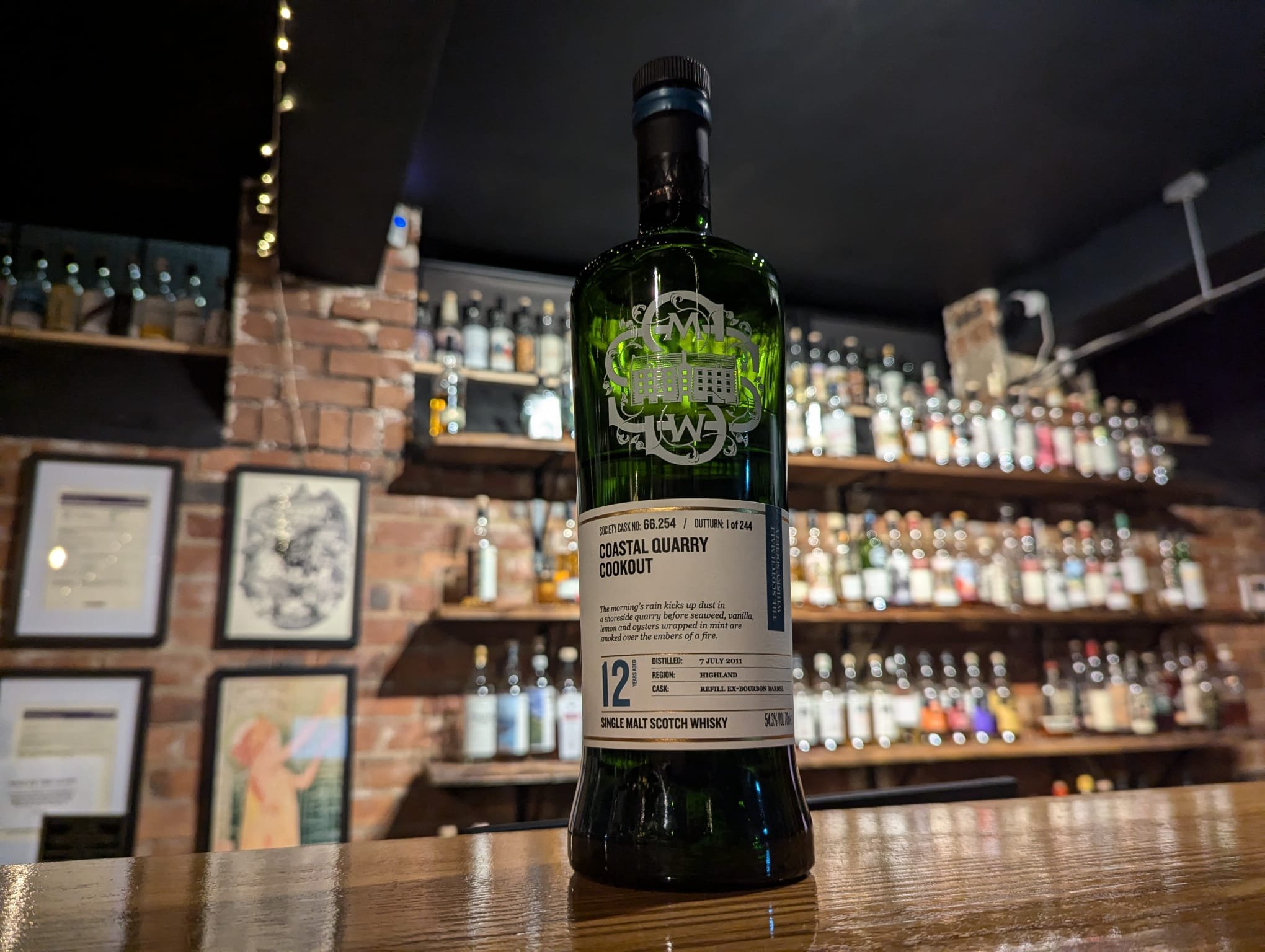 66.254 "Coastal Quarry Cookout" 12 Year Old, 2011 Vintage - SMWS
