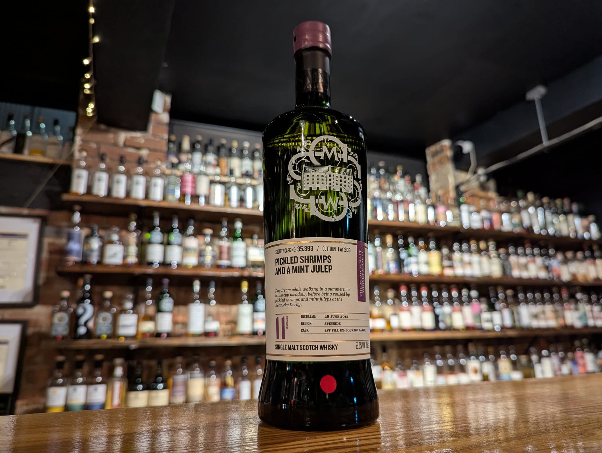 35.393 “Pickled Shrimps and a Mint Julep” 11 Year Old - SMWS