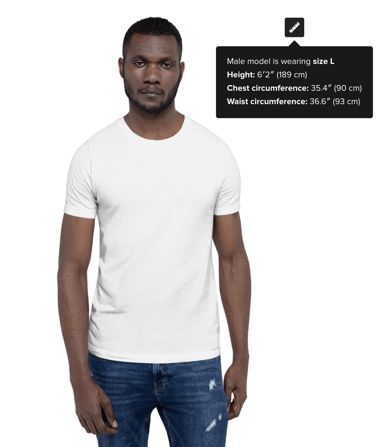 Unisex T-Shirt, Bella+Canvas 3001, MODEL.png