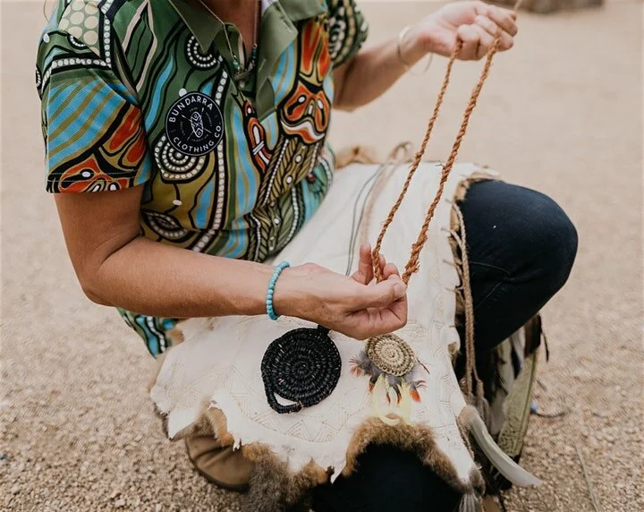 Open Studios - Weaving traditional Wadawaurrung necklaces with proud Wadawurrung ba‐gurrk (woman), Tammy Gilson - CANCELLED