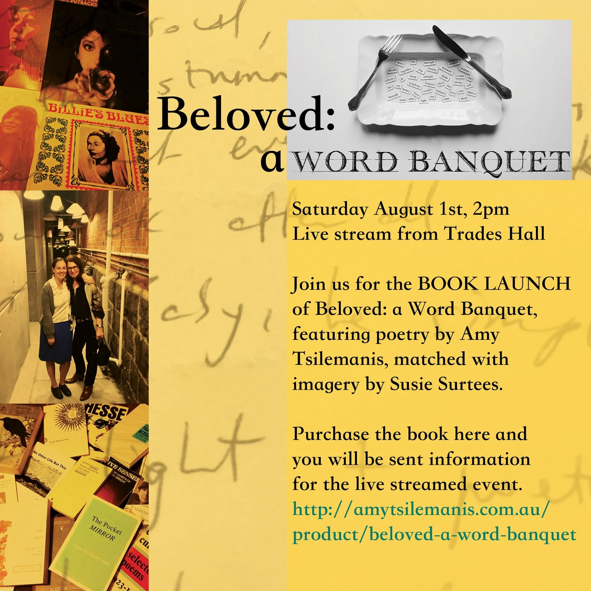 Book Launch of Beloved: A Word Banquet by Amy Tsilemanis