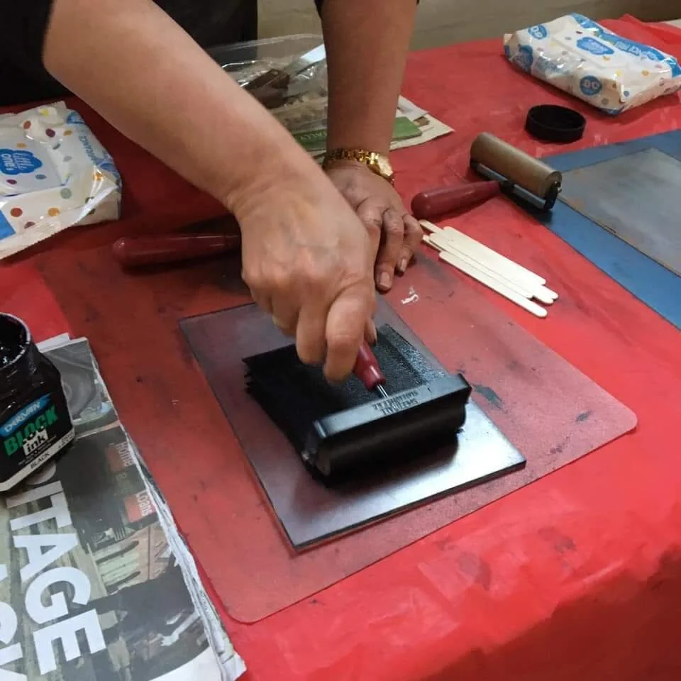 A Day of Printmaking - Lino Print or Drypoint
