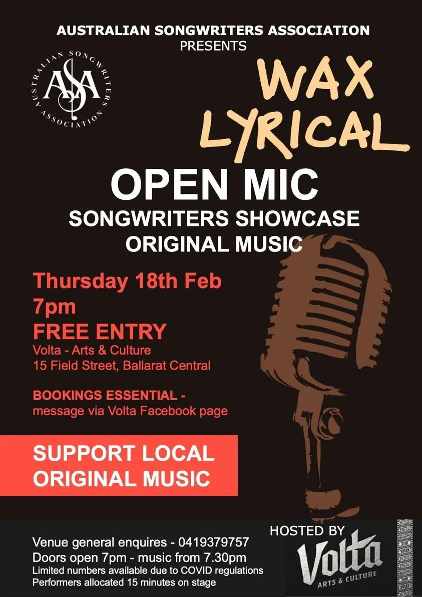 Open Mic Night at Volta - Wax Lyrical 