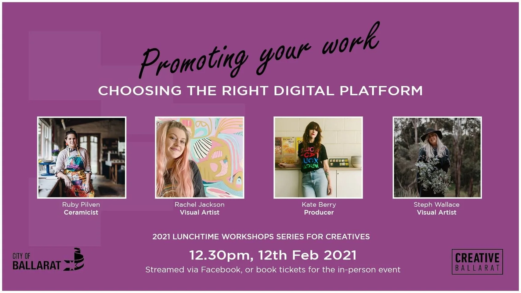 Lunchtime Series - Choosing the Right Digital Platform to Promote Your Work