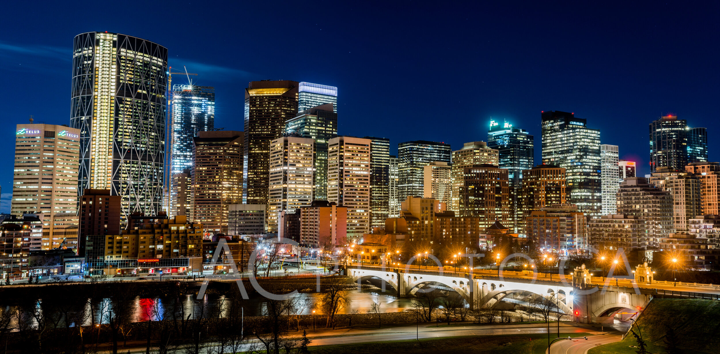 Calgary Night Skyline