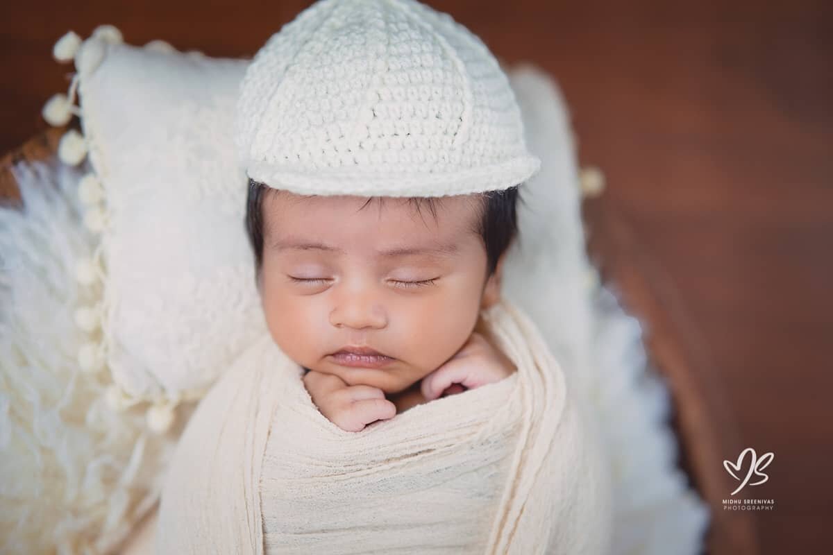 Look at that adorbs face! Rishikuttan @rishibhakthan
 Just slayed it in his shoot! 

------------------------------------------------

**Note to all new and to-be-parents**

The best time to photograph newborns is when they are between 5 and 15 days 