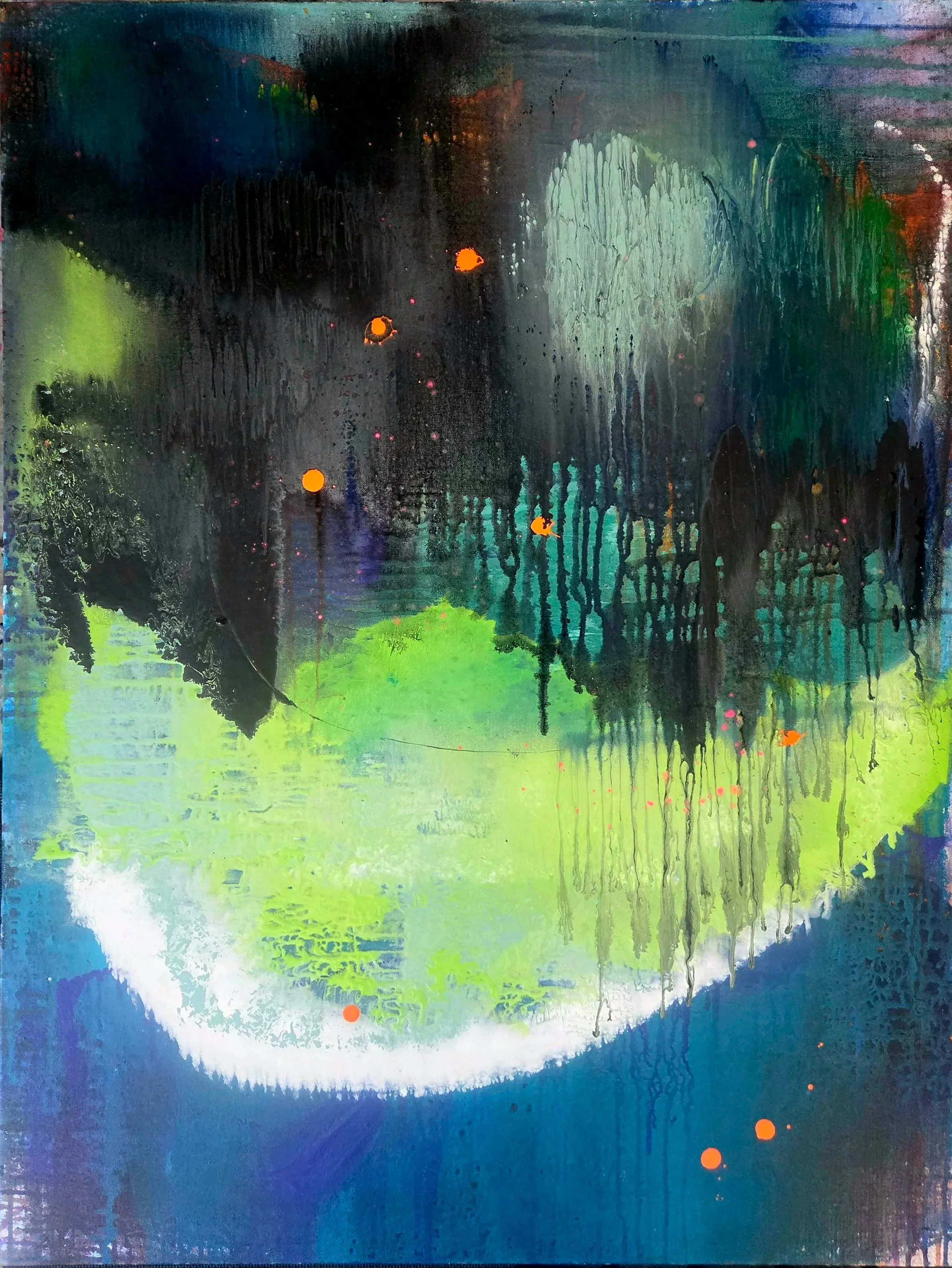 drift before naming, acrylic on canvas, 30x40, 2026