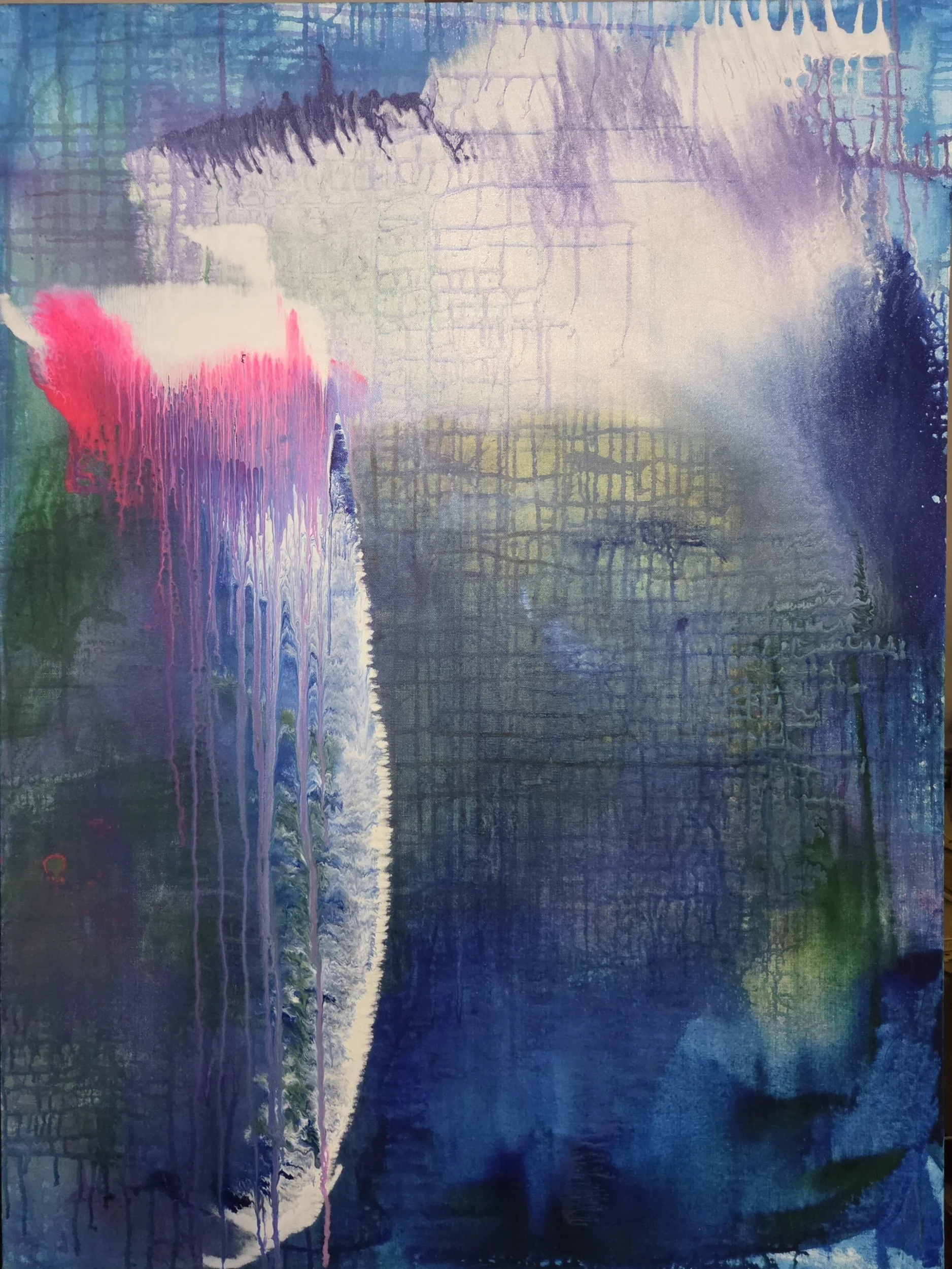 when the ocean dreams of air, acrylic on canvas, 30x40, 2026