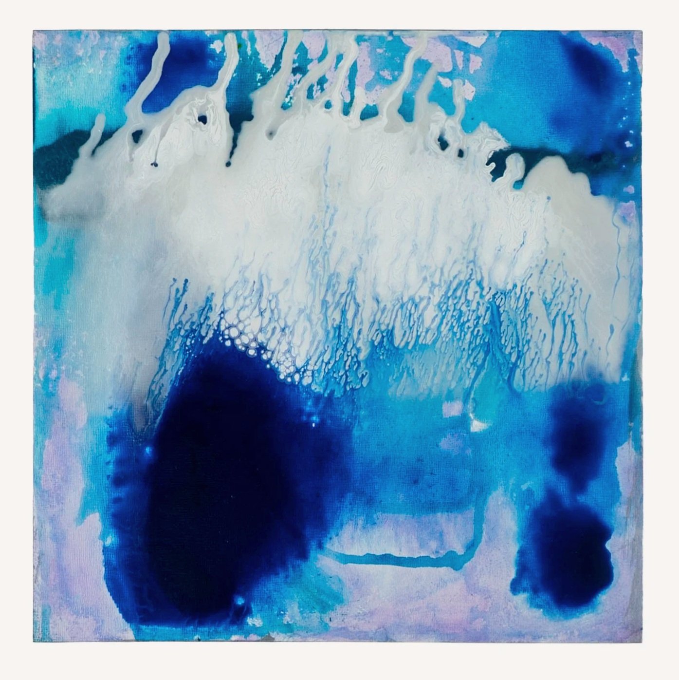 driving home/squall, acrylic on panel, 12x12, 2025, $275