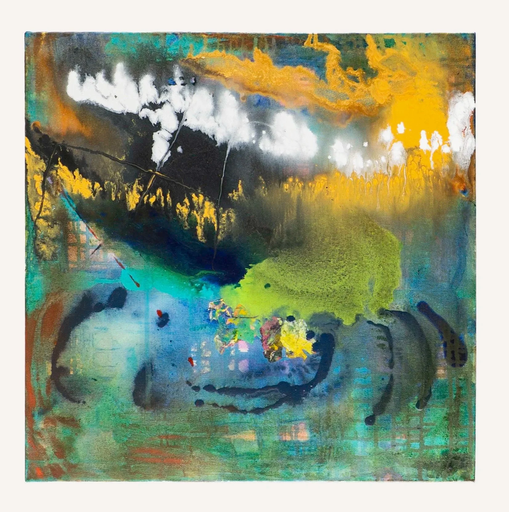 the sky practicing mercy, acrylic on canvas, 20x20, 3026, $600