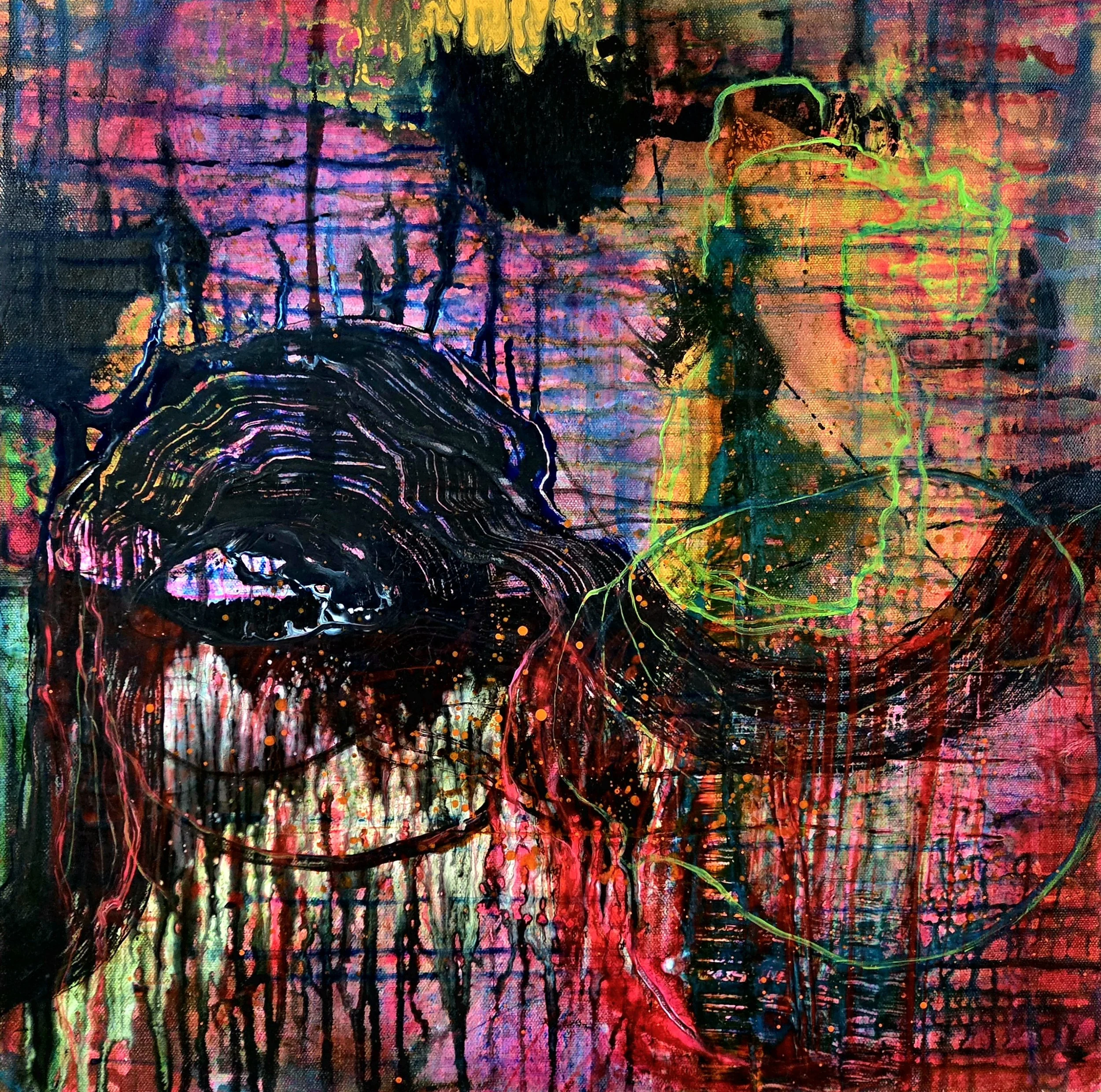 Strange Magic, Acrylic on Canvas, 20x20", $600, 2026