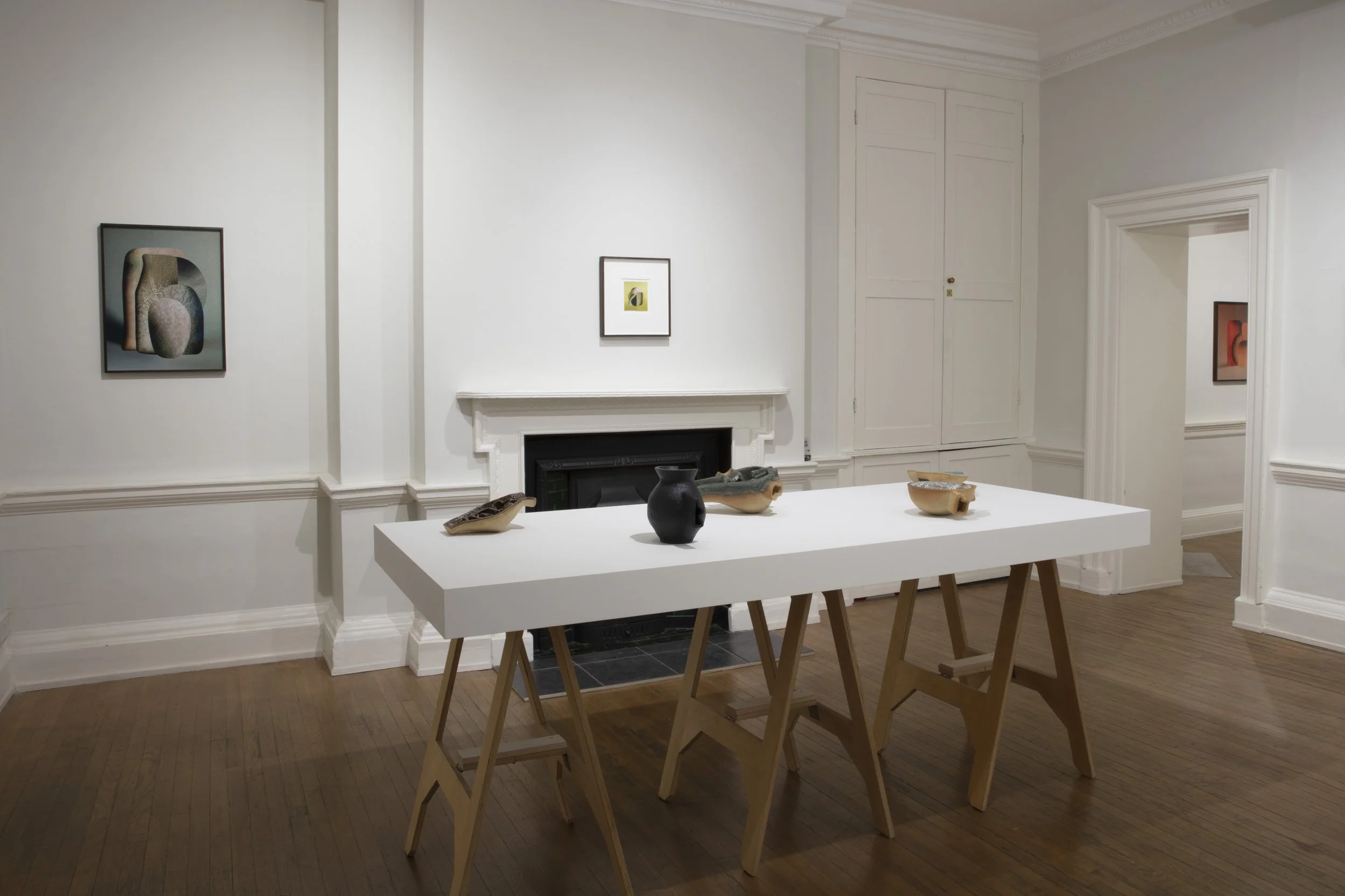  Installation view.  After Fragments  by Hannah Hughes at Swedenborg House, London, 2026.  