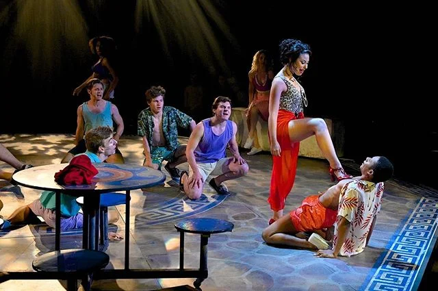 Mamma Mia at @summer_rep !! Direction: @johannapinzler 
Choreography: @edsciotto 
Music direction: @jane_the_best 
Costumes: @elizabethgracedavis 
Stage management: @jaeareell 
Makeup/wigs: @sammorgan29
Lighting: @joebeumer 
Sets: Sara Beth Hall
Soun